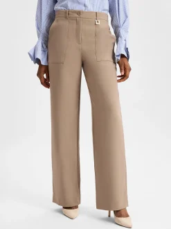 JOOP! Damen Stoffhose - Pia in beige - Länge: lang