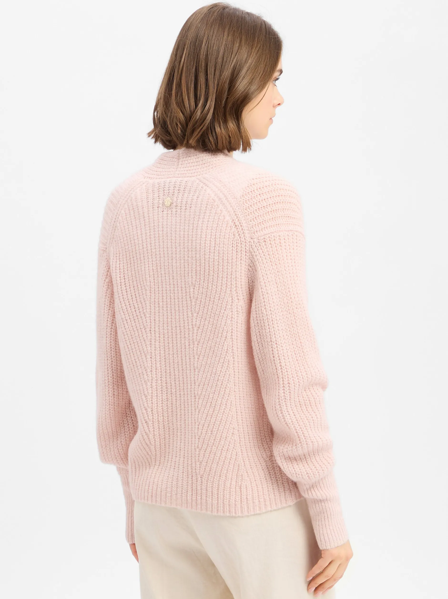 JOOP! Damen Strickjacke mit Alpakaanteil - Kanna in rosa