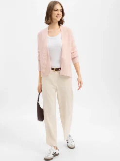 JOOP! Damen Strickjacke mit Alpakaanteil - Kanna in rosa