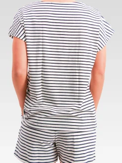 JOOP! Damen T-Shirt - Cosy in weiß - Ärmel: kurzarm