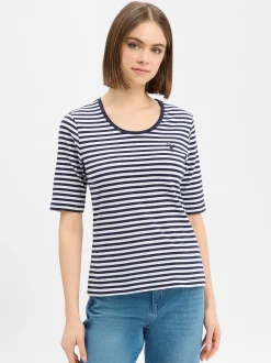 JOOP! Damen T-Shirt - Tonica in marine weiß