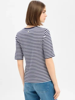 JOOP! Damen T-Shirt - Tonica in marine weiß
