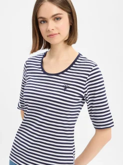JOOP! Damen T-Shirt - Tonica in marine weiß