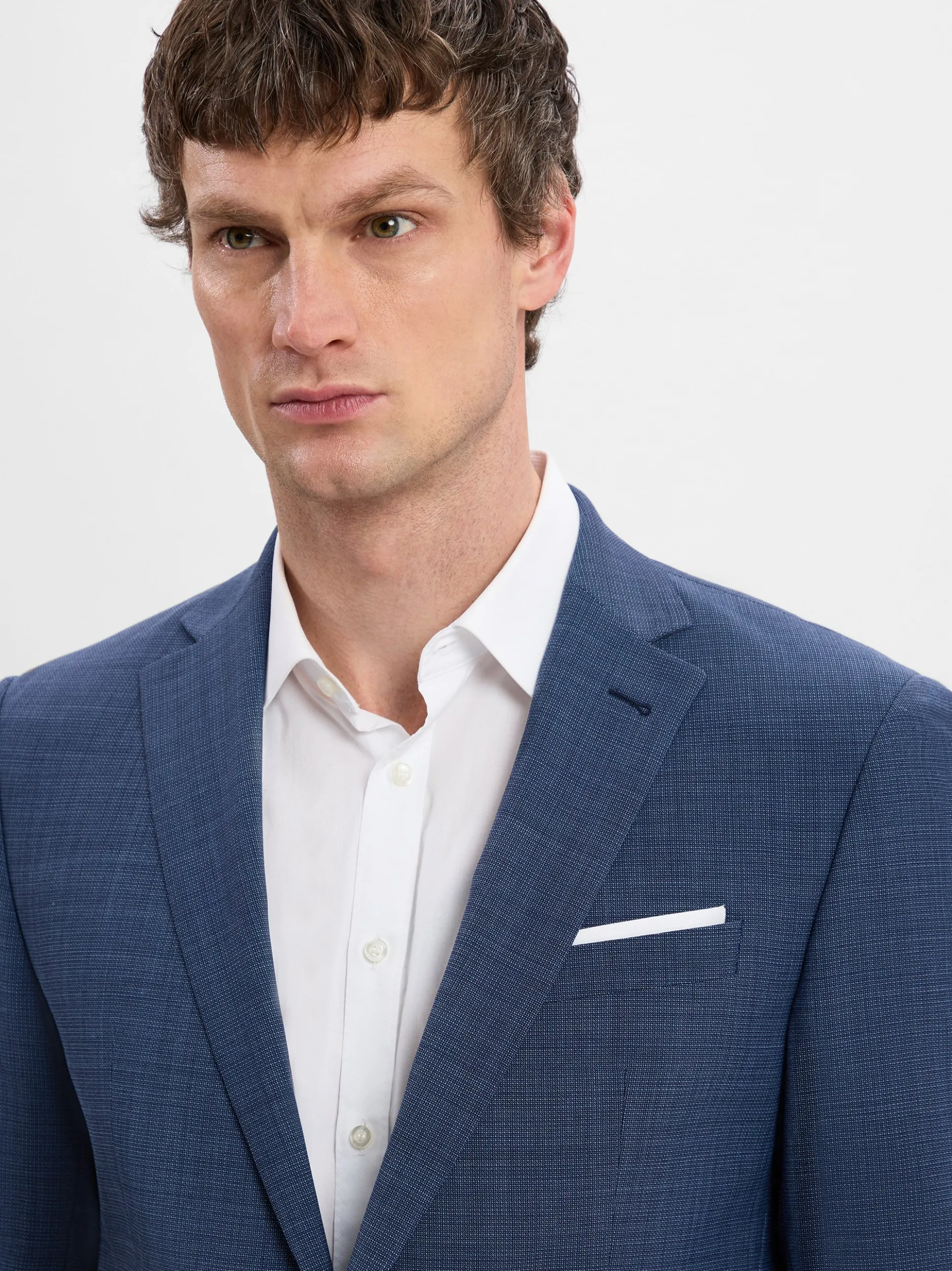 JOOP! Herren Baukasten-Sakko mit Woll-Anteil - Modern Fit in blau