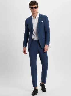 JOOP! Herren Baukasten-Sakko mit Woll-Anteil - Modern Fit in blau