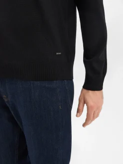 JOOP! Herren Feinstrickpullover - Denny in schwarz