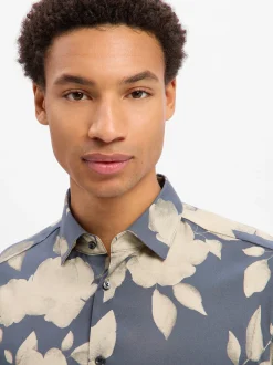 JOOP! Herren Hemd - Miles in anthrazit beige