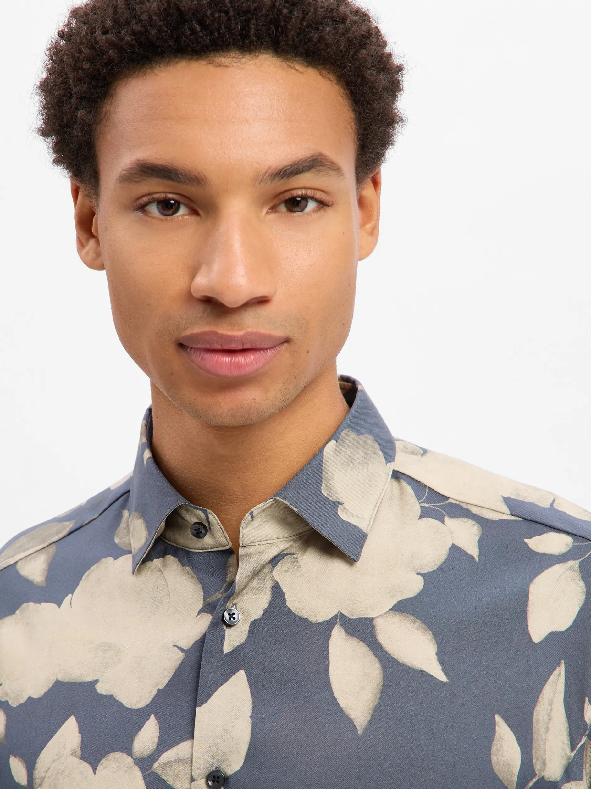 JOOP! Herren Hemd - Miles in anthrazit beige