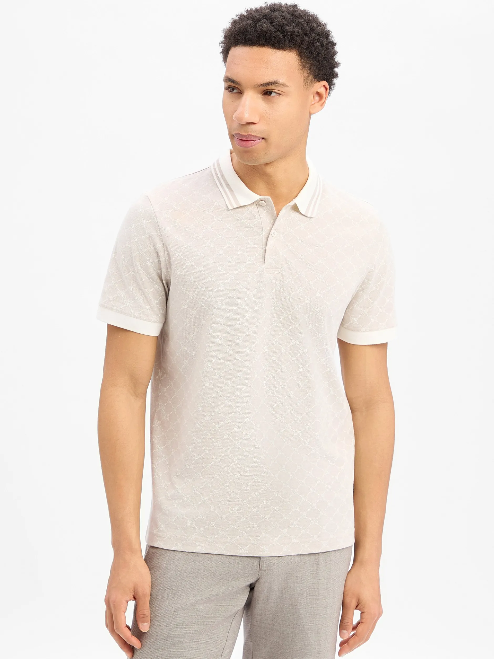 JOOP! Herren Poloshirt - Jessino in taupe ecru