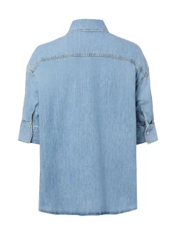 Joop Jeans Damen Jeansbluse - Uma in medium stone
