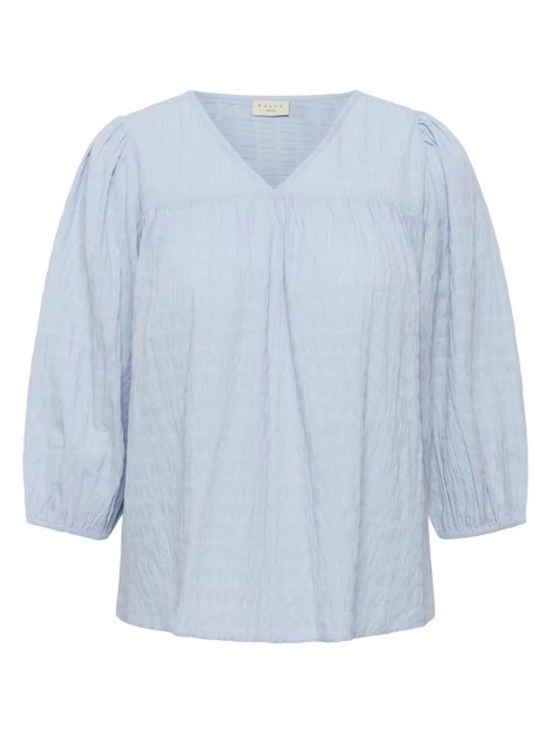 Kaffe Curve Damen Bluse KCmaisie in hellblau