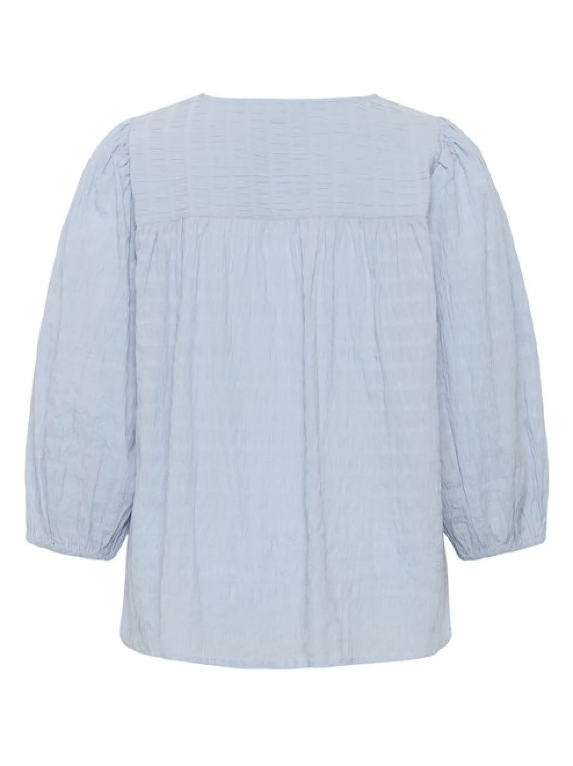 Kaffe Curve Damen Bluse KCmaisie in hellblau