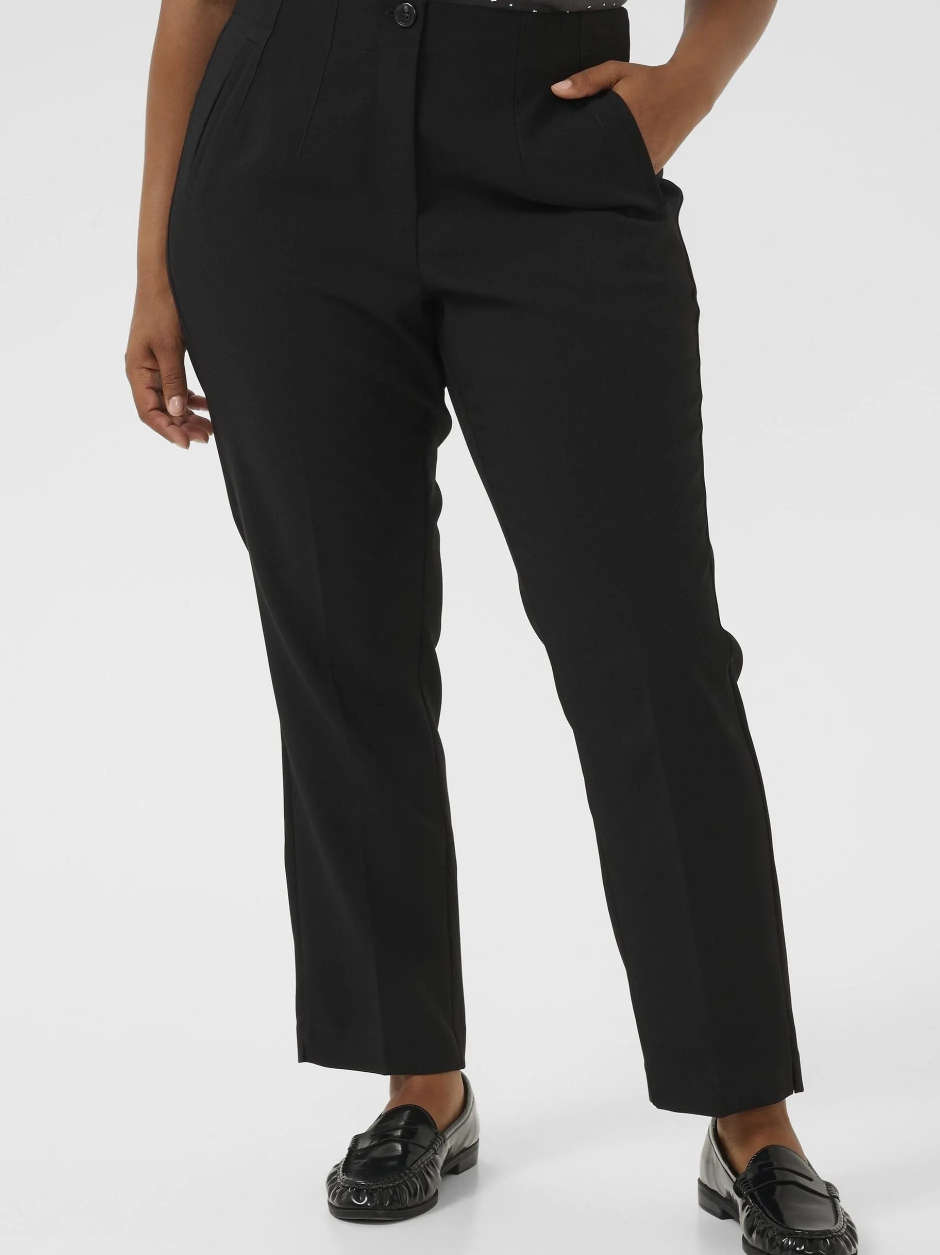 Kaffe Curve Damen Hose KCelia in schwarz