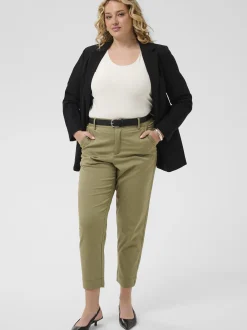 Kaffe Curve Damen Hose KCleana in grün