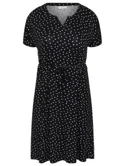 Kaffe Curve Damen Kleid KCmella in schwarz