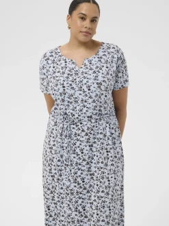 Kaffe Curve Damen Kleid KCmella in blau