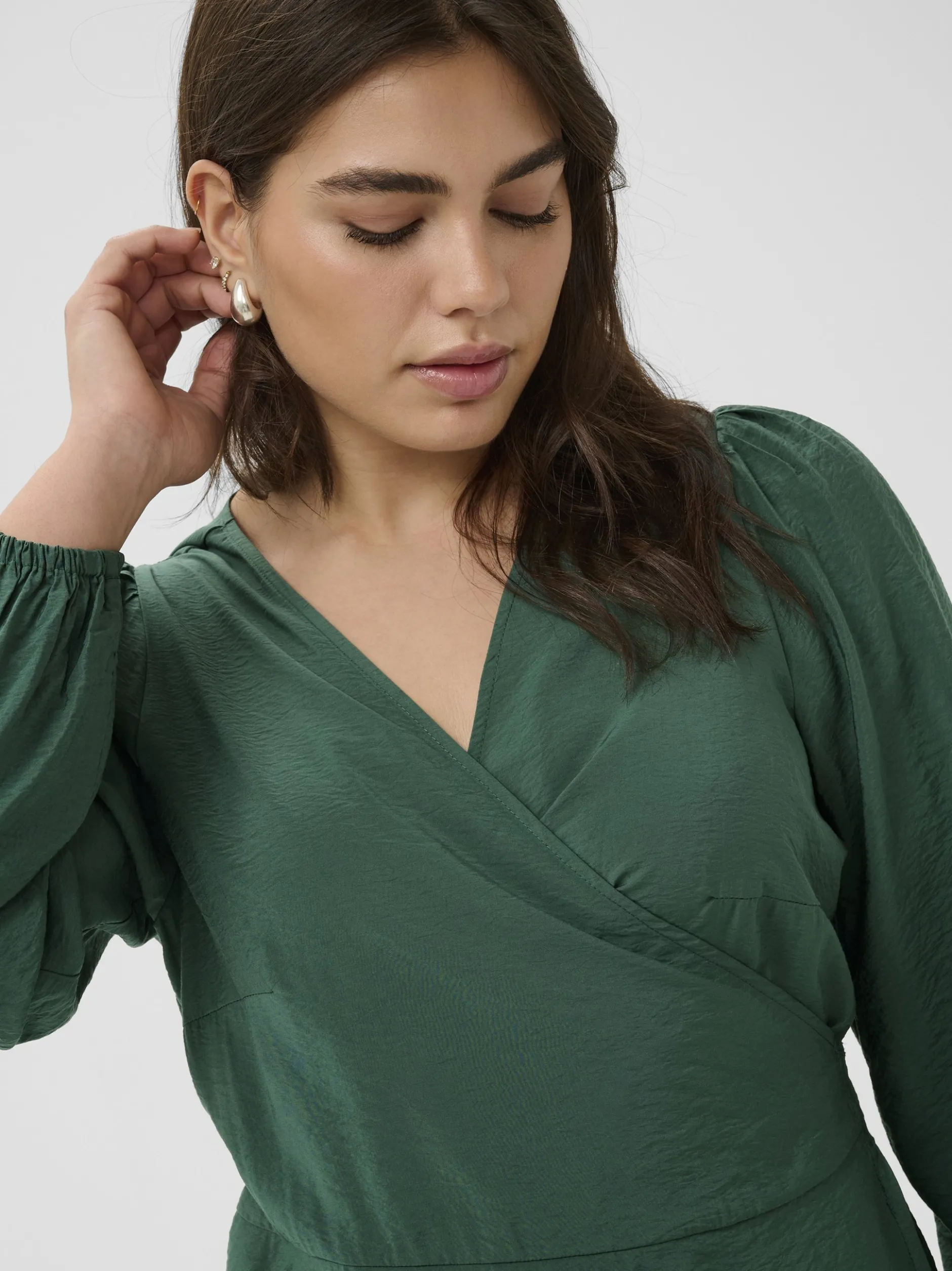 Kaffe Curve Damen Kleid KCruby in grün