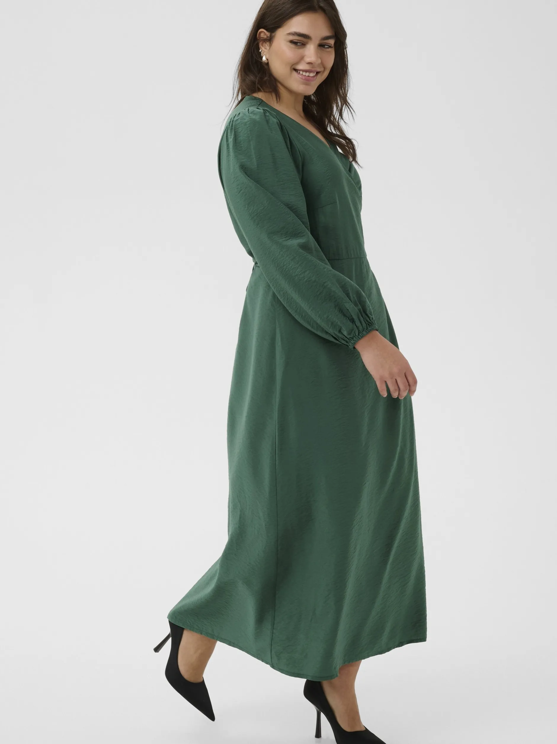 Kaffe Curve Damen Kleid KCruby in grün