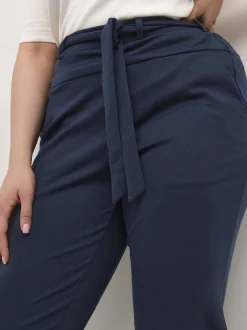 Kaffe Curve Damen Strickhose KCjenna in blau