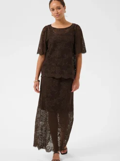 Kaffe Damen Bluse KAcornelia in braun