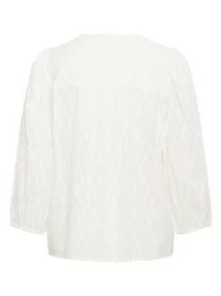 Kaffe Damen Bluse KAgabriela in weiß