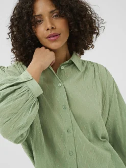 Kaffe Damen Bluse KAgabriela in grün
