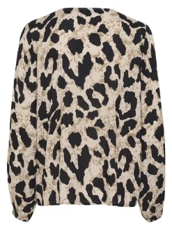 Kaffe Damen Bluse KAmaira in beige
