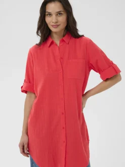 Kaffe Damen Bluse KApauline in rot