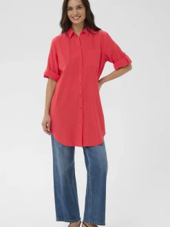 Kaffe Damen Bluse KApauline in rot