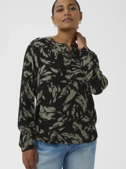 Kaffe Damen Bluse KApollie in schwarz
