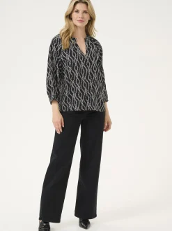 Kaffe Damen Bluse KAsigrid in schwarz