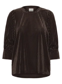 Kaffe Damen Bluse langarm KAcaca in mocca