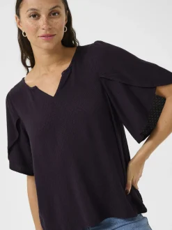 Kaffe Damen Blusenshirt KAmona in purple