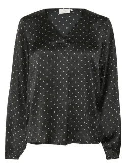 Kaffe Damen Bluse ärmellos KAluna in schwarz
