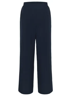 Kaffe Damen Casual Hose KAbeatrice Elastische Taille in blau