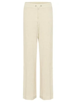 Kaffe Damen Casual Hose KAgitte Elastische Taille in kitt