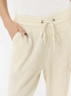 Kaffe Damen Casual Hose KAgitte Elastische Taille in kitt