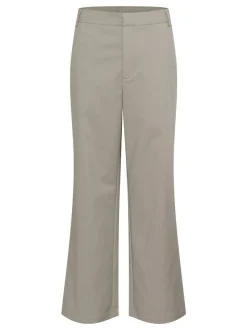 Kaffe Damen Casual Hose KAloraine Hohe Taille in grau
