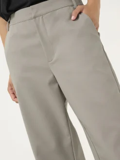 Kaffe Damen Casual Hose KAloraine Hohe Taille in grau