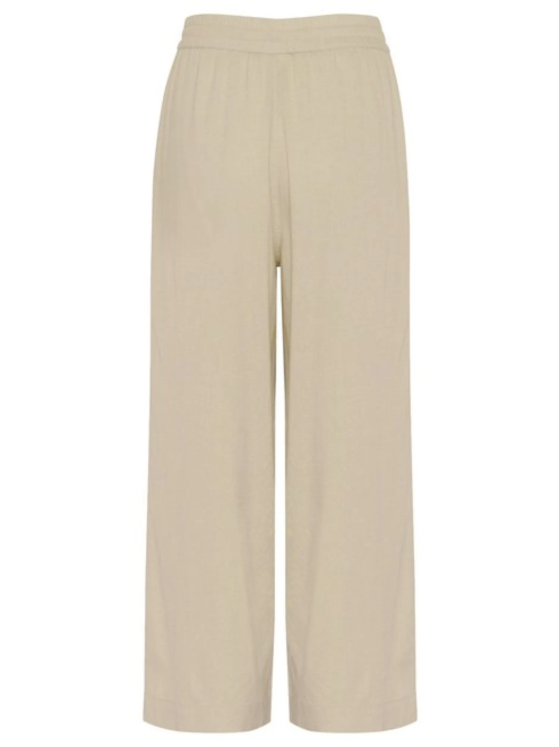 Kaffe Damen Casual Hose KAmilia Elastische Taille in beige
