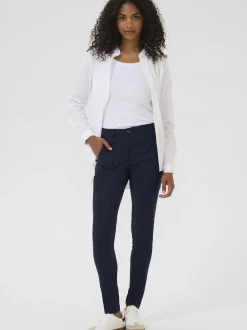Kaffe Damen Casual Hose Vera in blau