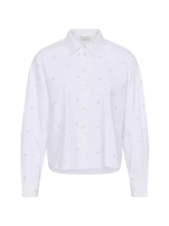 Kaffe Damen Hemdbluse KAgiulia in weiß