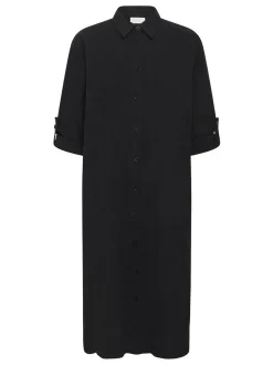 Kaffe Damen Hemdkleid KANaya in schwarz