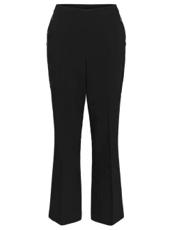 Kaffe Damen Hose KAhella Hohe Taille in schwarz