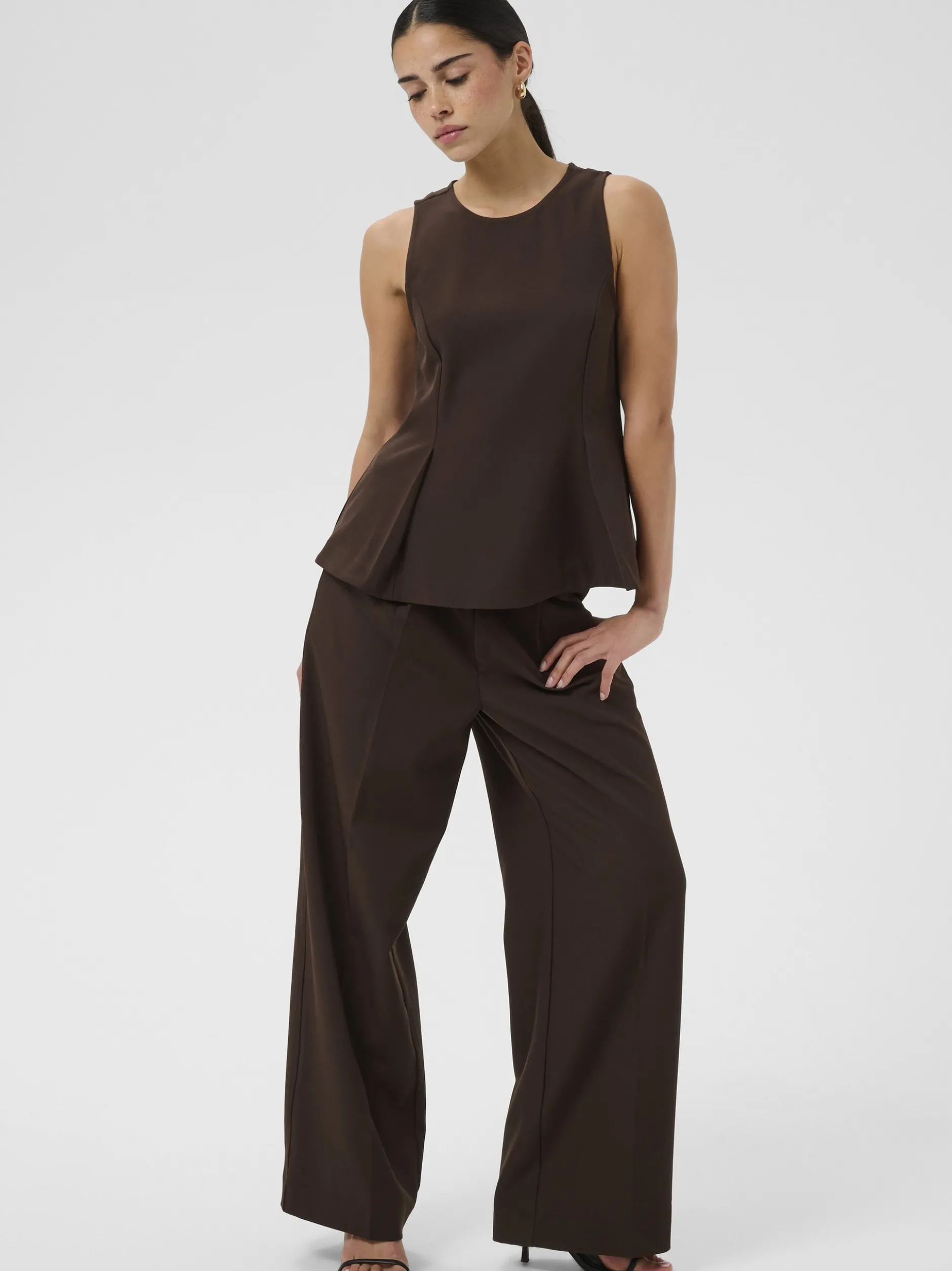 Kaffe Damen Hose KAlima in braun