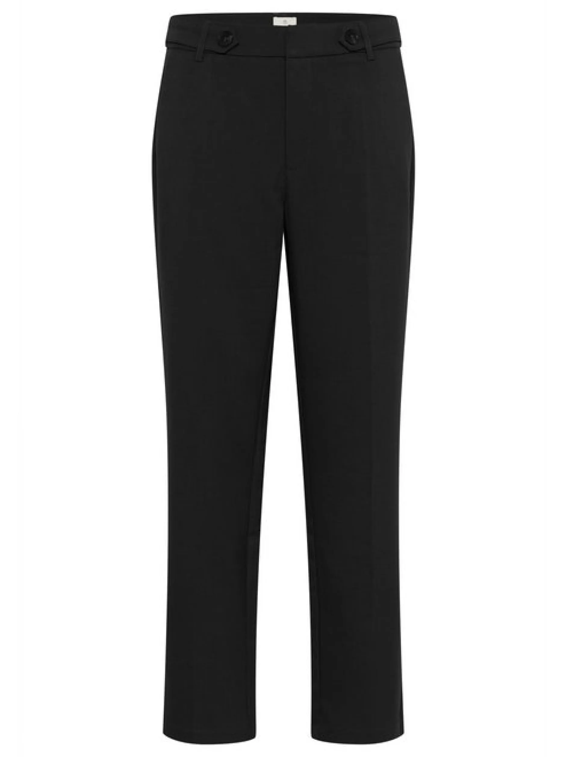 Kaffe Damen Hose KAmerle Hohe Taille in schwarz