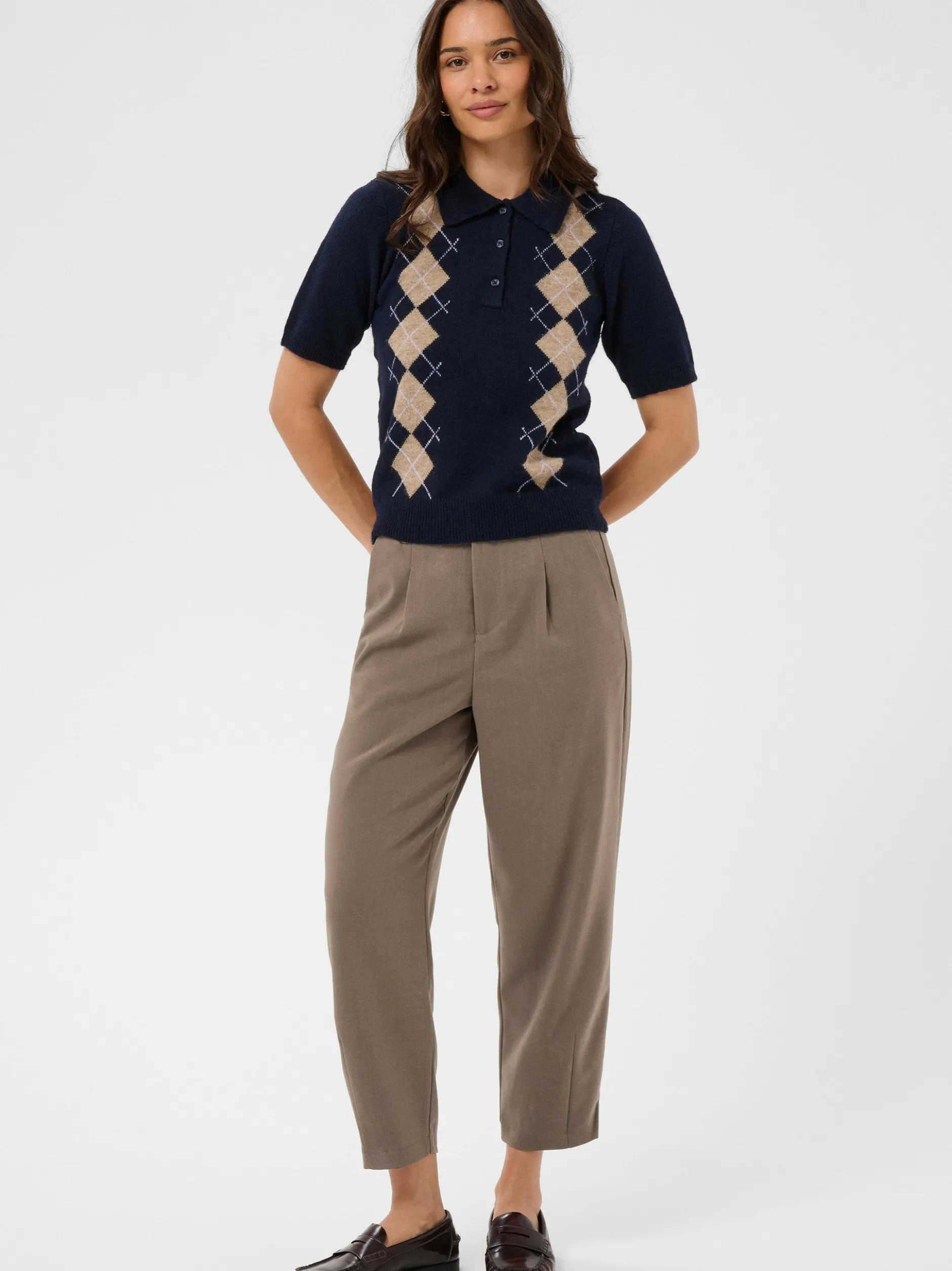 Kaffe Damen Hose KAMERLE in braun