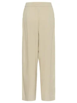 Kaffe Damen Hose KAmilia Hohe Taille in beige