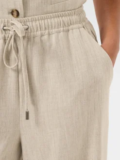 Kaffe Damen Hose KAomila in kitt