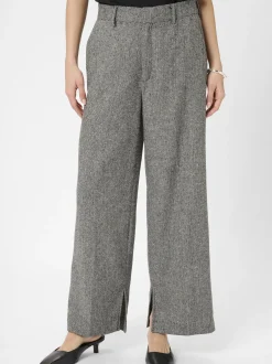 Kaffe Damen Hose KAthilda Hohe Taille in schwarz